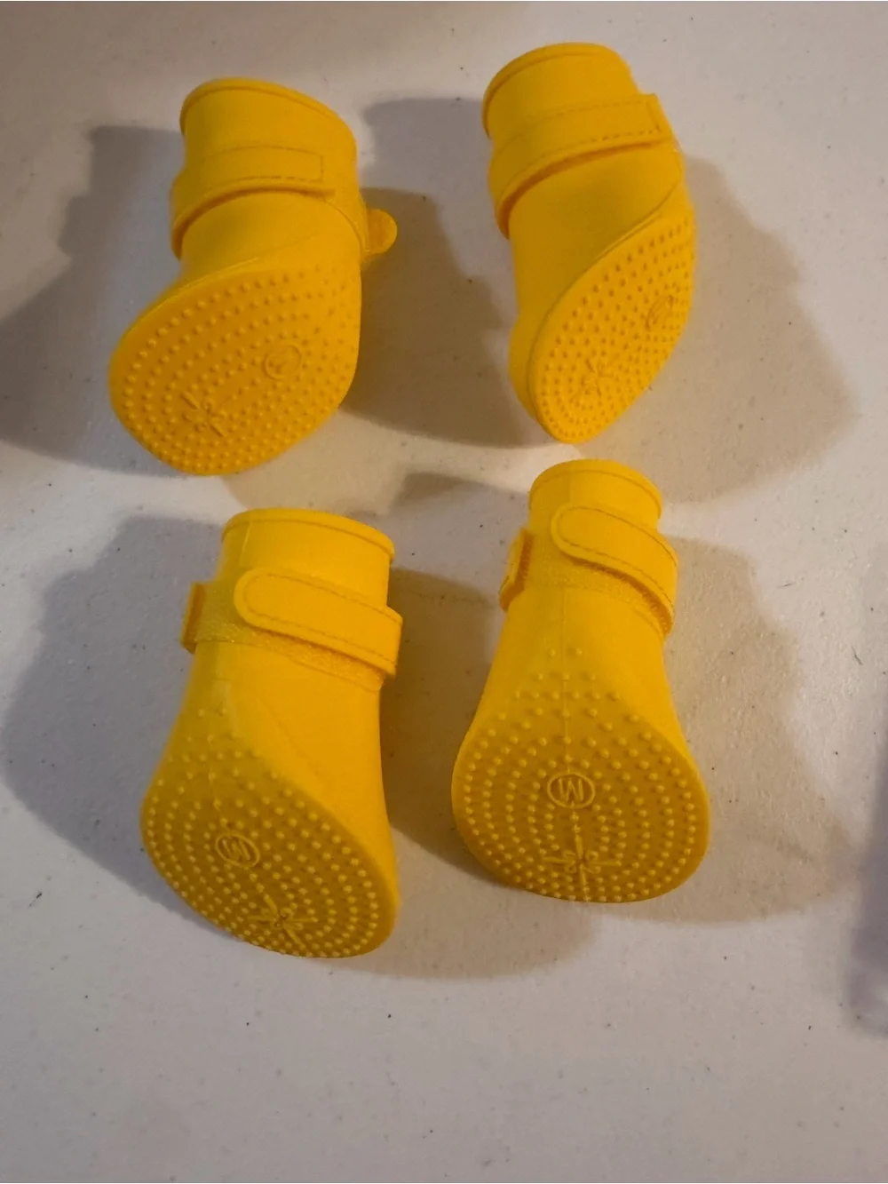 Good2Go Bright Yellow Silicone Dog Boots - Small/Medium